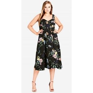 City Chic Sketch Love Dress